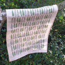 Load image into Gallery viewer, Ferns and Bracken illustrated tea towels by Alice Savery of Alice Draws the Line