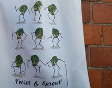 Load image into Gallery viewer, Twist and Sprout tote bag by Alice Draws The Line, reusable bag for life, Christmas Sprout design