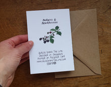 Load image into Gallery viewer, Badgers and blackberries card by Alice Draws the Line